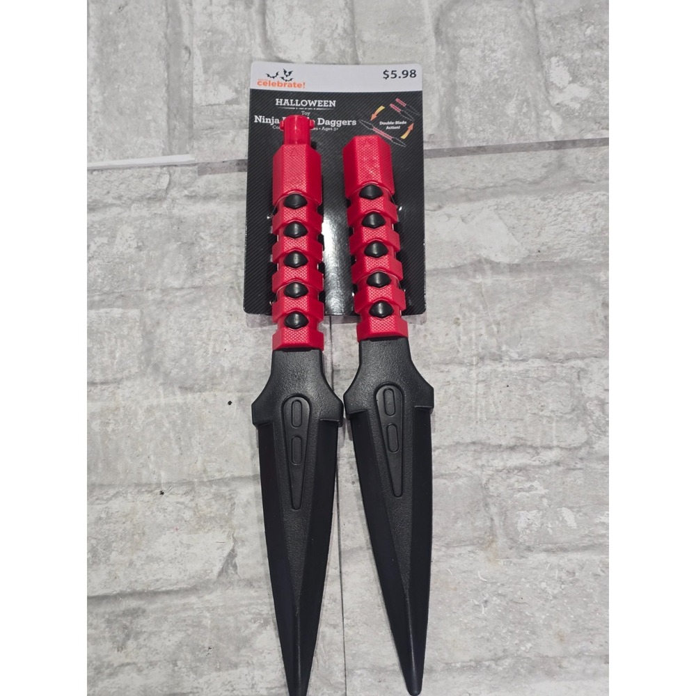 Way to Celebrate! Halloween Ninja Double Daggers Toy With‎ Connectable Handles